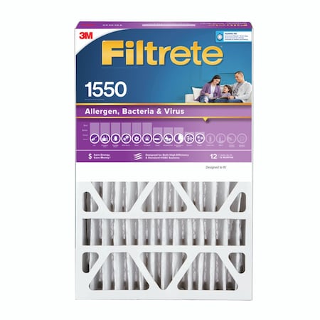 3M 20x20x4 Filtrete Pleated Air Filter, Polyester, MERV 12 NDP02-4IN-4